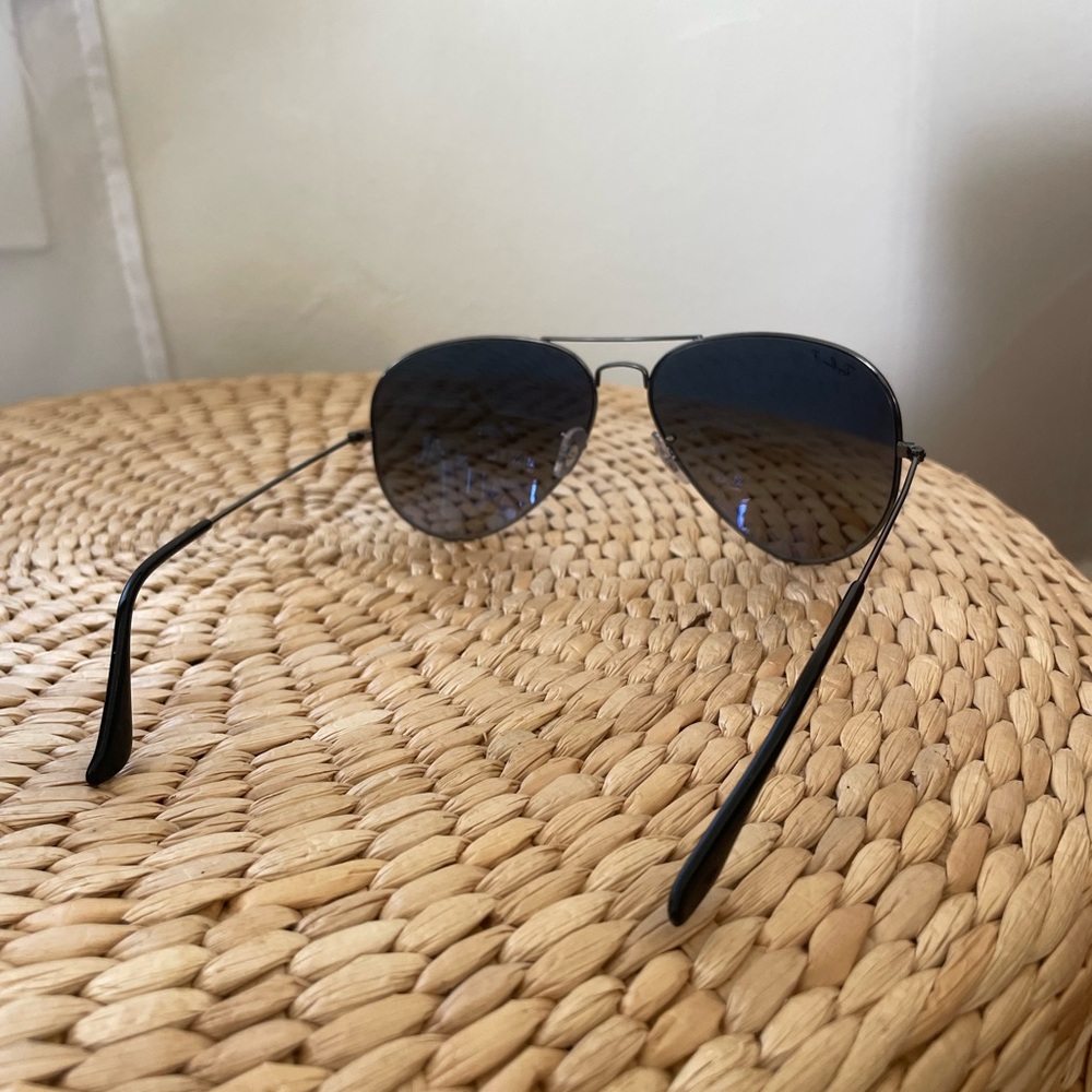 Ray-Ban Dark Gray Aviator Sunglasses - Picture 2 of 7